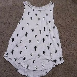 Cactus pattern tank top